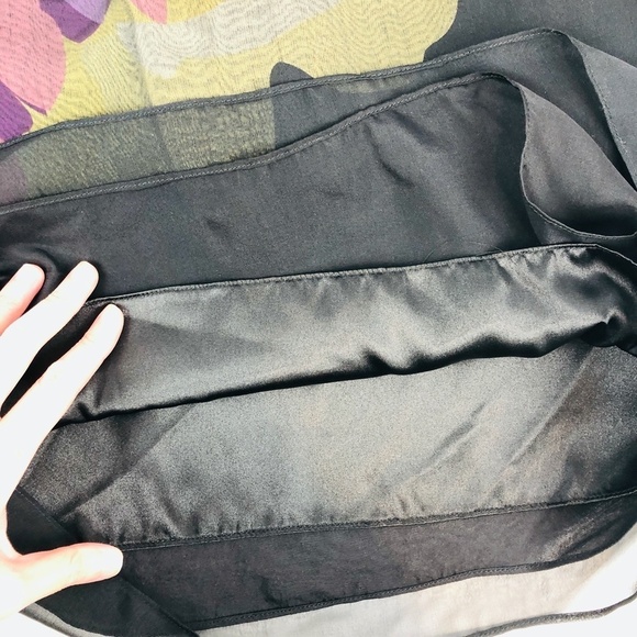 NWT WALTER BAKER BLACK FLORAL SILK DRESS 2 - Picture 10 of 11